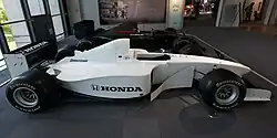 Photo of the right side of the Honda RA099