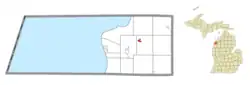 Location within Benzie County
