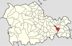 Location in Neamț County
