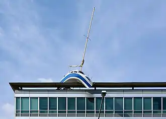 Closeup of Hotel Daniel installation