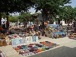 Street view of a market in Houmt Souk