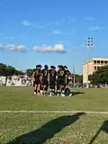 Houston FC Pre-Game Huddle
