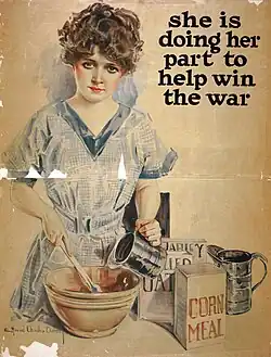 World War I US poster calling girls to help out.