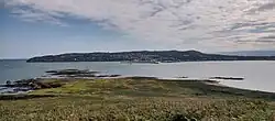 Howth Head as viewed from Ireland's Eye, near the summit