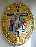 The carved icon by Stephen Foster