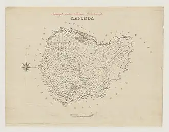 Section map of Hundred of Kapunda in 1873