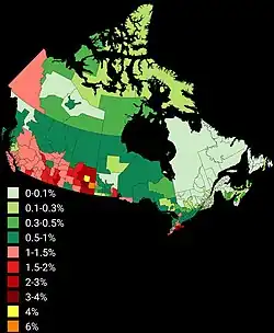 Hungarians in Canada (according to the 2021 census)