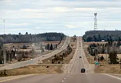 Highway 17 through Laird Township