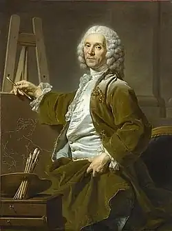 Portrait of Hyacinthe Collin de Vermont by Alexander Roslin