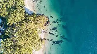 View of Orion Beach in Vincentia on the shores of Jervis Bay