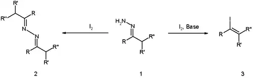 Iodination of hydrazones