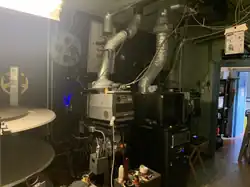 Hyland's projection room.
