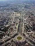 Panoramic view of the boulevard from Alba-Iulia Square