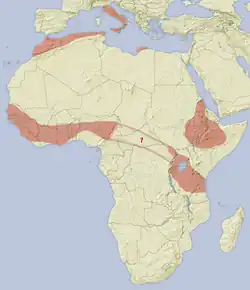 Map of range