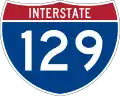 Interstate 129 marker