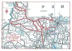 I-68 extension map