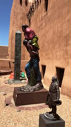 An outdoor sculpture exhibition at the MoCNA