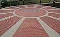 A walking path at the IBM Poughkeepsie site, with the word "THINK"