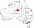 The interim Australian bioregions, with Burt Plain in red