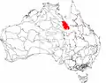 The interim Australian bioregions, with Mount Isa Inlier in red