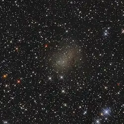 Amateur near infrared and visible light image of IC 10