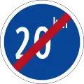End of minimum speed limit