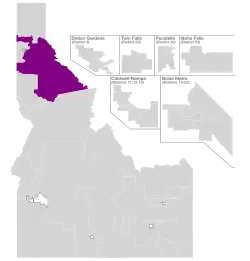 Map of the district
