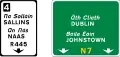 Overhead Gantry Sign (lane drop)
