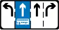 F 324 Lane Diverge (Four Lanes)