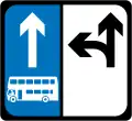 F 362 Continuous Bus Lane (Two Lanes)