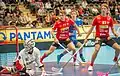 Storvreta IBK players in the Champions Cup final in 2019