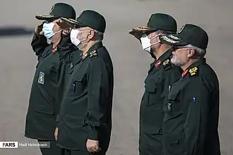 The headquarters organizational uniform of IRGC