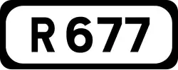R677 road shield}}