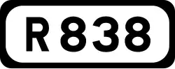R838 road shield}}