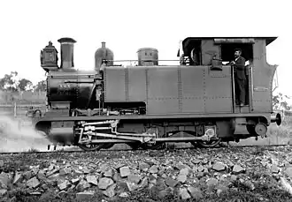 Abt rack locomotive used to climb the Razorback Range to Moongan