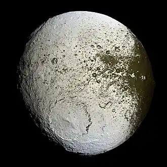 NASA's Cassini image of Saturn's moon Iapetus