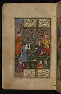 Mughal Emperor Akbar attempts to dissuade the young Hindu girl from committing sati[119]