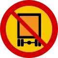 Vehicles carrying dangerous goods prohibited entry