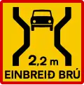 One-lane bridge (with width)[8]