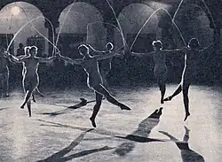 Five women skip with ropes