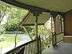 Front entrance and porch