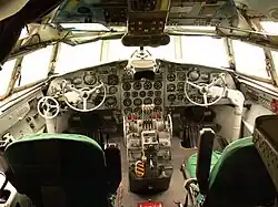 Il-18 HA-MOA cockpit