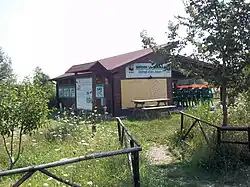 Info point at the entrance of the nature reserve "Oasi La Francesca"