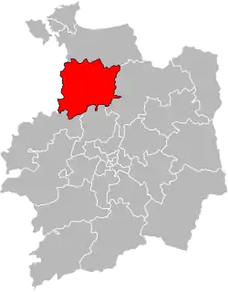 Location of Combourg