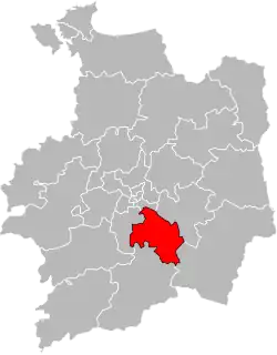 Location of Janzé
