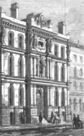 Drawing of the clubhouse that appeared in the Illustrated London News in 1863