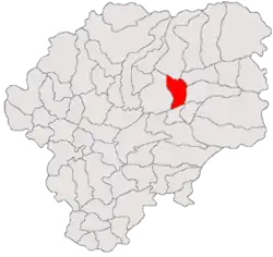 Location in Bistrița-Năsăud County