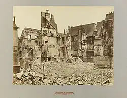 Corner of rue de Lille and rue du Bac. Photograph by Jean Andrieu. 1871, Musée Carnavalet, Paris