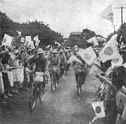 Imperial Japanese army enters Manila on Bicycles (1942)