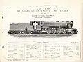 Vulcan Foundry's specification sheet of the class YD